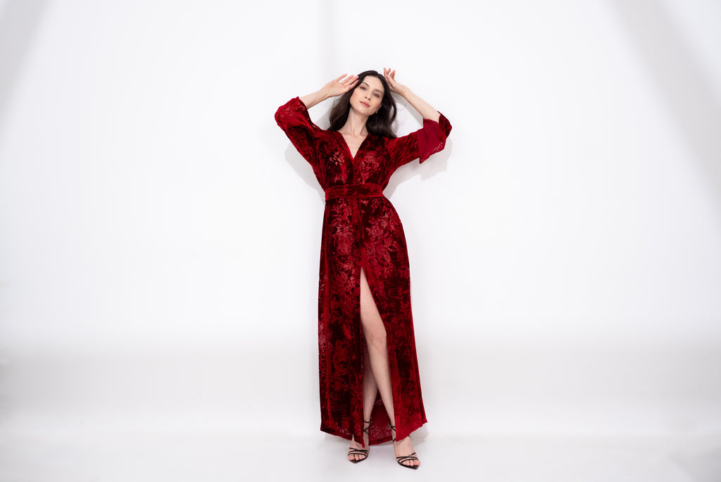 Rose Kimono Dress