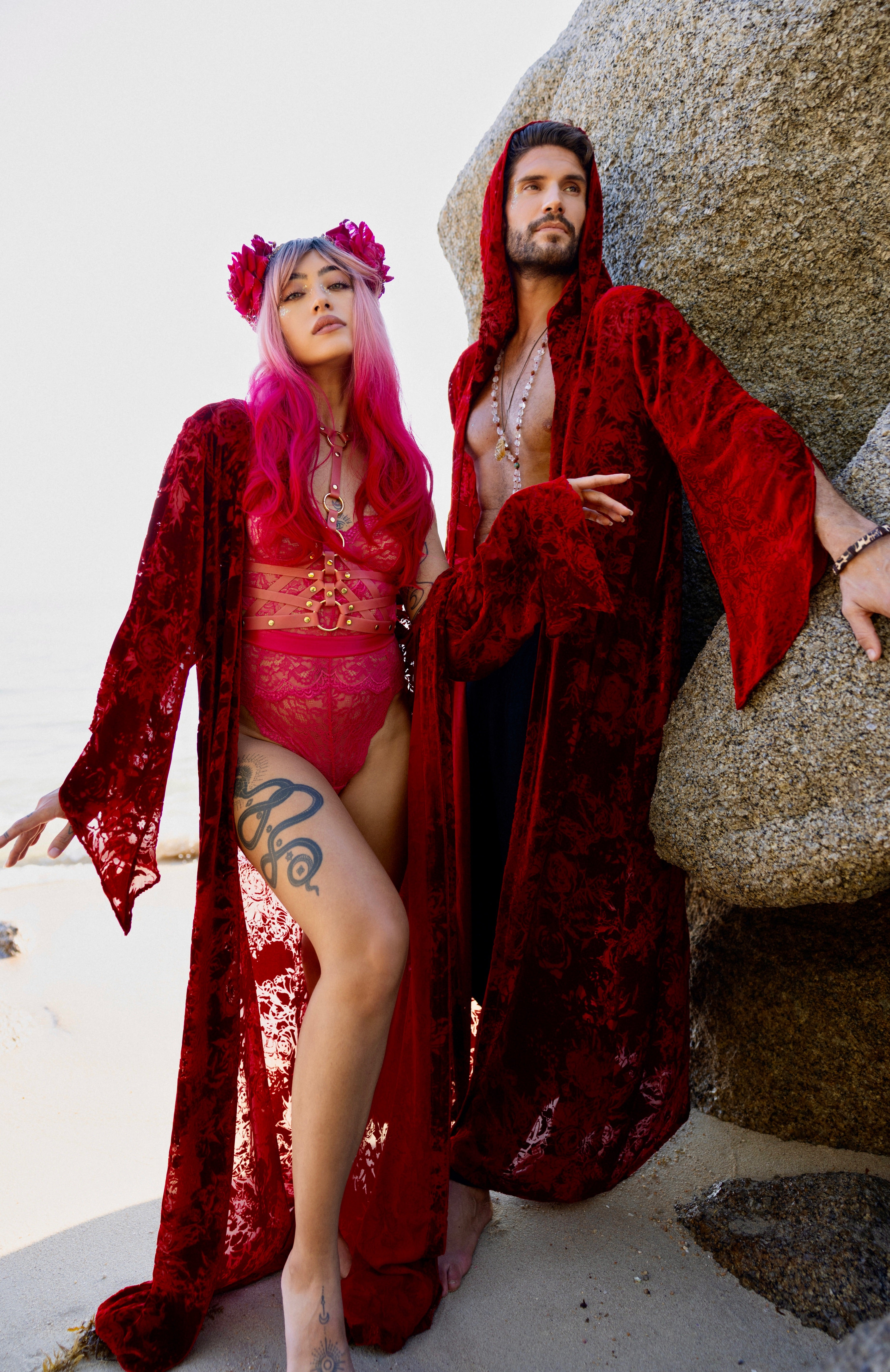 Rose Kimono Dress